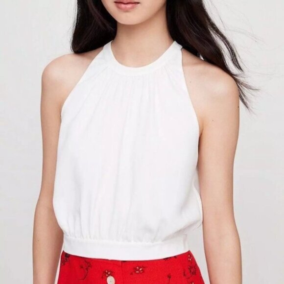 Aritzia Wilfred Cropped Halter Blouse - Picture 7 of 7